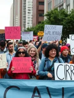 Public demonstrations in response to government actions