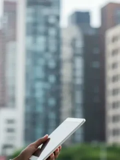 Person reviewing unemployment benefits information on a digital device.
