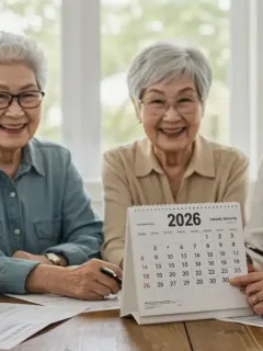 Group of seniors reviewing 2026 Social Security benefits documents