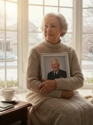 Elderly woman contemplating, securing survivor benefits for financial stability.