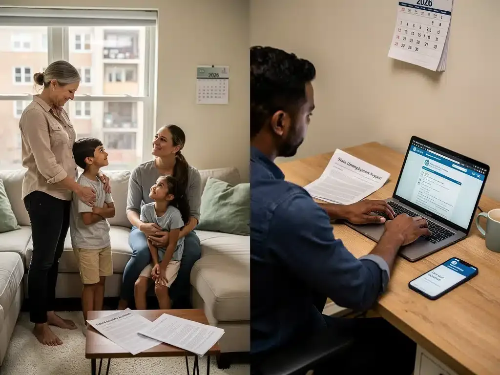 Visual representation of families and individuals receiving either Federal or State Benefits in 2026.