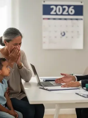 Family receiving financial advice on survivors benefits in 2026