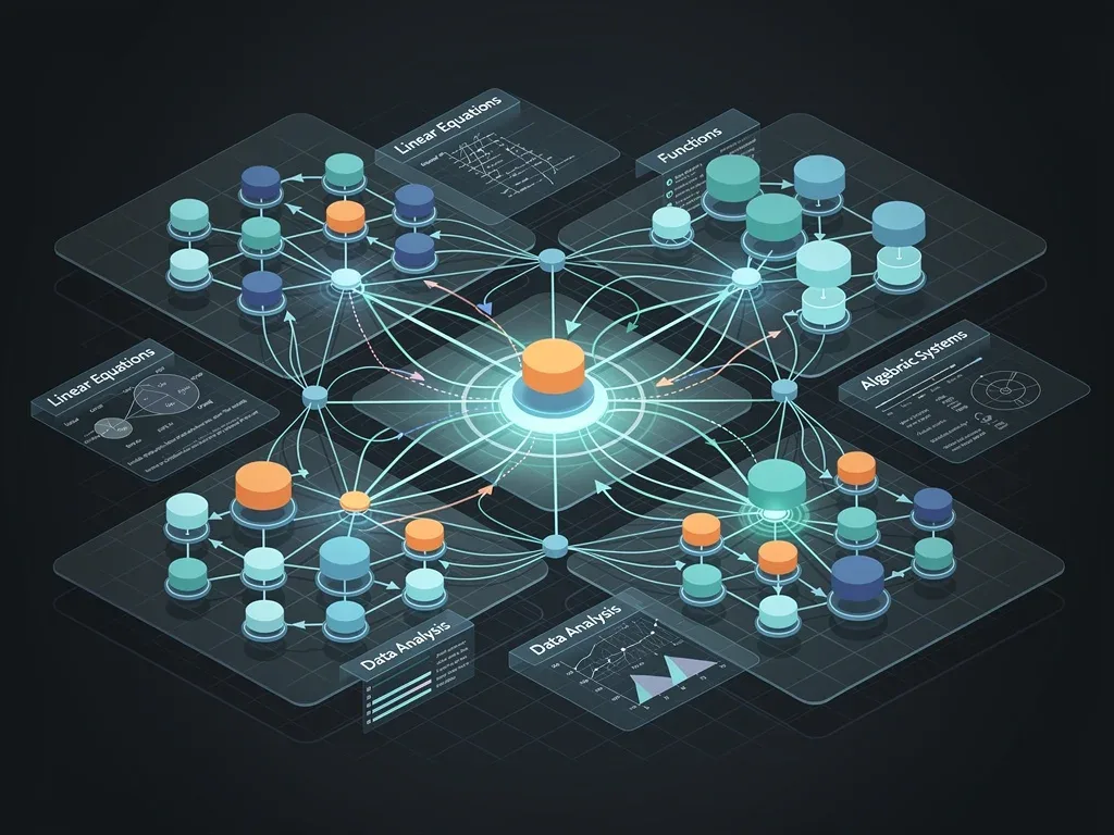 Complex data flow illustrating new SAT Math algorithms