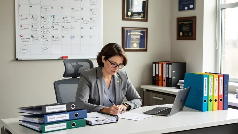 High school administrator preparing for Title IX compliance audits 2026