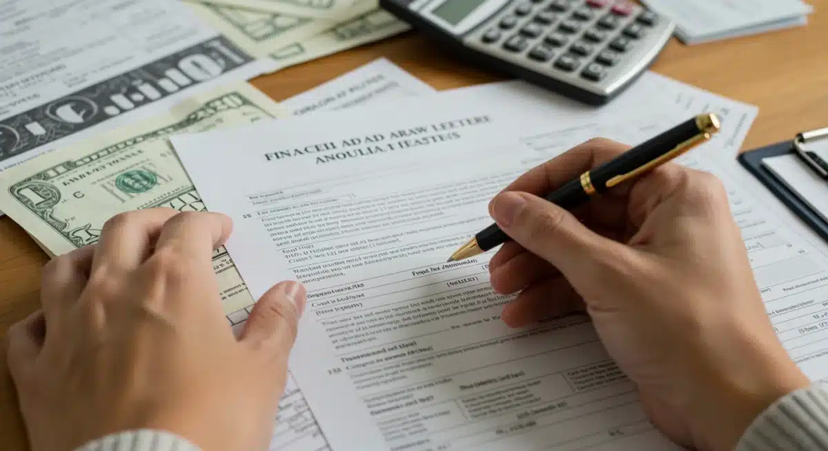 Reviewing financial aid award letter for appeal