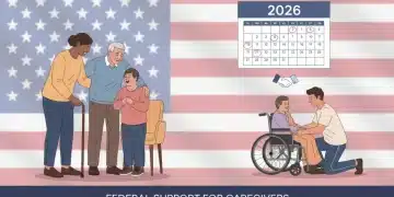 Diverse caregivers receiving federal assistance, symbolizing Caregiver Support Programs 2026