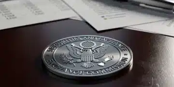 SEC seal on desk with financial documents, symbolizing new regulations
