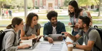 Students discussing new FAFSA process changes for federal student aid
